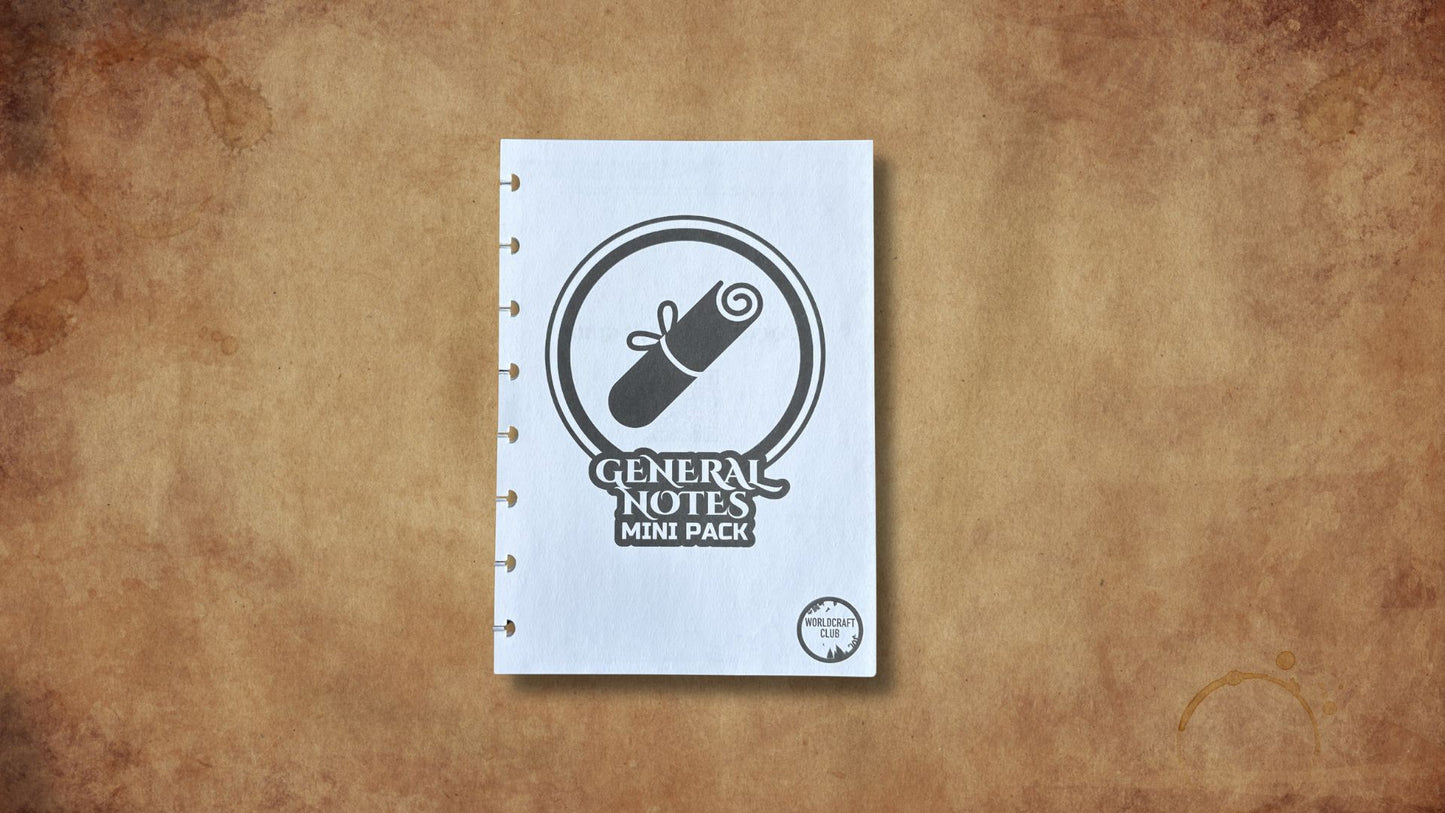 General Notes Mini Pack