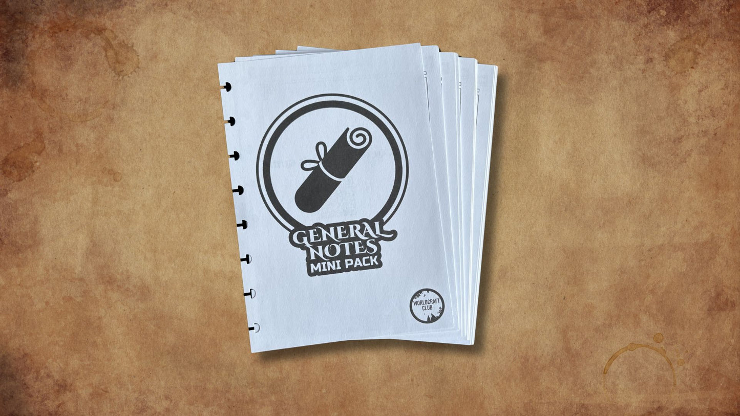 General Notes Mini Pack